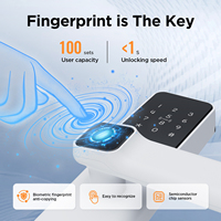 Serrure de porte intelligente FILTA Tuya App, poignée de porte biométrique à empreintes digitales, version numérique sans clé pour portes en bois