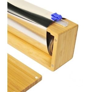 Plastic Wrap <b>Dispenser</b> Bamboo Plastic Wrap <b>Dispenser</b> Bamboo <b>Foil</b> <b>Dispenser</b> - Product Image 5