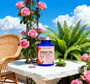 Capsule di estratto di tè verde OEM/ODM 98% supporto cardiaco di energia naturale <span class=keywords><strong>EGCG</strong></span> standardizzato con polifenoli caffeina delicata - Product Image 5