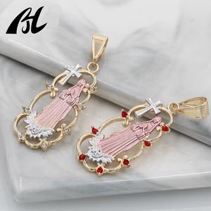 Colgante Religioso <span class=keywords><strong>de</strong></span> la <span class=keywords><strong>Virgen</strong></span> <span class=keywords><strong>de</strong></span> <span class=keywords><strong>Guadalupe</strong></span>, Chapado en Oro <span class=keywords><strong>de</strong></span> 18K sobre Cobre con Diamante, Amuleto <span class=keywords><strong>de</strong></span> la Suerte - Product Image 5