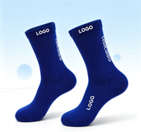 Chaussettes de sport en coton personnalisées, douces, respirantes, de couleur unie, avec soutien de la voûte plantaire, logo personnalisé, pour le sport et le quotidien