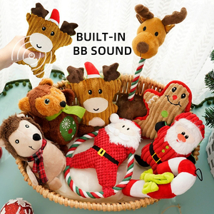 Giocattoli Natalizi per Cani e Gatti, Bambole di Peluche con Suono BB, Vendita all'Ingrosso - Product Image 2