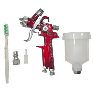 Kit de Pistola de Pulverización de Aire de Alta Presión, para Retoques de Pintura de Automóviles y Muebles de Madera, con 150 ml, 0.5/0.8/1.0 mm, HVLP, Alimentación por Gravedad - Product Image 3