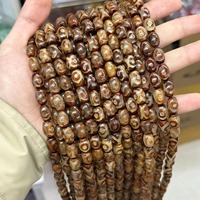 Perles d'agate tibétaine baril pierre d'agate naturelle entretoise en vrac pour le bouddhisme collier boucle d'oreille Bracelet fabrication de bijoux bricolage artisanat