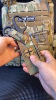 Bolsa Táctica para Tijeras y Marcador con Parche de Moral, Mini IFAK Médico de Campo para Chaleco Táctico MU