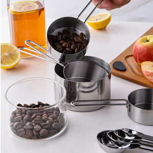 Food Grade Stainless Steel <strong>Measuring</strong> Spoons <strong>Cups</strong> Set Heavy Duty Kitchen Measurement Tools For Dry And Liquid Ingredients - Product Image 3