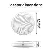 Collier en plastique pour chats et petits chiens avec positionnement GPS, suivi anti-perte, scanner pour l'enregistrement, compatible avec Airtag