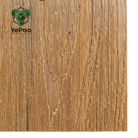 Planches de terrasse solides en WPC foncé 25MPa, antidérapantes, imperméables, ignifuges B1, à emboîtement pour jardin, parc, cour
