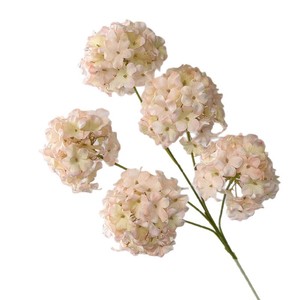 Miniature Hydrangea Artificial <b>Flowers</b> 5 Heads Silk High Simulation Wedding Home Decorations - Product Image 1