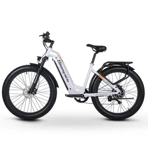 EU 영국 창고 재고 48V 전자 자전거 브러시리스 모터 MX06 모든 지형 오프로드 자전거 1000W 최대 전력 500W Bafang 모터