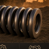 Ressort de compression pour rouleau compresseur, ressort d'amortissement à charge lourde pour machines de construction routière