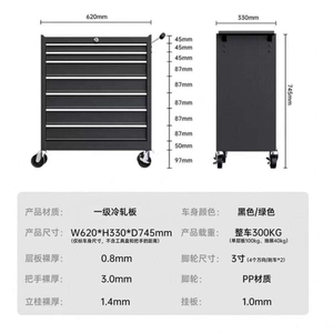 Movable Hair Styling Cart Metal Drawer Storage <b>Trolley</b> With Universal Wheels For Salon Home Use Minimalist Design - Product Image 6
