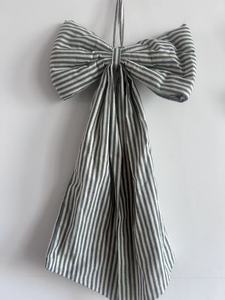 Lazo de tela extragrande para puerta, hecho a mano, para decoración navideña, corona de lazos grandes para puerta - Product Image 6