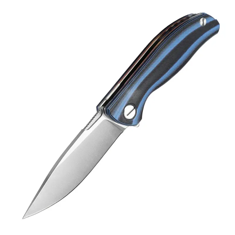 접이식 칼 야외 새로운 베어링 기능 경도 양장 제조 업체 공급 G10 핸들 수집 도구 품질 칼