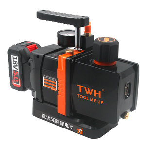 Bomba de vácuo de alta pressão sem escova duplo estágio com medidor de vácuo para HVAC OEM R32 Ar Condicionado - Product Image 4