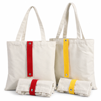 Sac fourre-tout en toile de coton avec logo personnalisé, sac de courses réutilisable avec soufflet de fond, sac cadeau promotionnel
