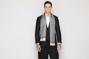 Écharpe longue en <span class=keywords><strong>soie</strong></span> pure pour <span class=keywords><strong>homme</strong></span> Danaxu, design personnalisé, impression numérique, automne, 160*28cm, 50g - Product Image 2