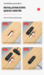Sofá eléctrico muebles de escritorio Mesa teléfono móvil cargador USB A C enchufe mini USB de carga integrado mecanismo de muebles - Product Image 5