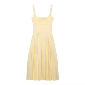 เดรสลำลองเปิดหลังสไตล์โบฮีเมียนแบบเข้ารูป ซักได้ ความยาวปานกลางสำหรับผู้หญิง คอลเลคชั่นใหม่ปี 2025 สำหรับฤดูใบไม้ผลิและฤดูร้อน - Product Image 2