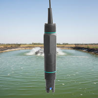 Capteur de pH analogique industriel 4-20mA avec compensation de température pour la surveillance en ligne des systèmes RO, de l'eau pure, de l'aquaculture et des eaux usées
