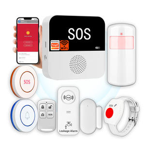 Système d'alerte d'urgence intelligent sans fil WiFi avec bouton d'appel pour aidants, personnes âgées, patients et personnes handicapées - Product Image 1