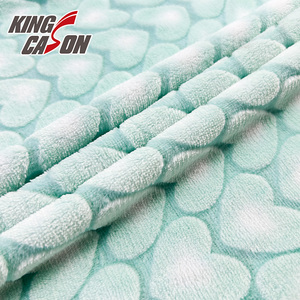 Kingcason Guarented qualità colorata Premium a maglia ecologica OEKO-TEX certificata un lato tessuto in pile di flanella per capi - Product Image 5