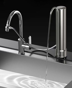 Filtro acqua <span class=keywords><strong>rubinetto</strong></span> <span class=keywords><strong>lavandino</strong></span> piano di lavoro depuratore di acqua 304 in acciaio inox depuratore di acqua con carboni di ceramica elemento filtrante - Product Image 6