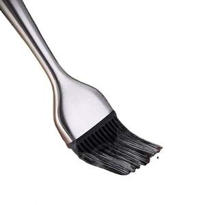 แปรงทาเนย/น้ำมันทำขนม ด้ามยาว สแตนเลส หัวแปรงซิลิโคน สำหรับย่างบาร์บีคิว อบขนม ปลอดภัยสำหรับเครื่องล้างจาน พร้อมโลโก้สั่งทำได้ - Product Image 3