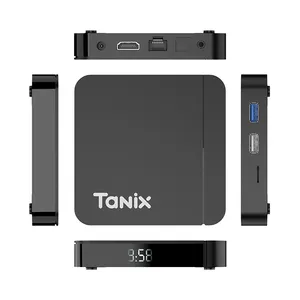 Tanix Amlogic S905W2 Android 11 dual wifi AV1 iptv tv box 2gb 16gb caja inteligente youtube