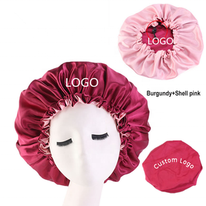 Women's hair beauty extra large <strong>satin</strong> silk <strong>bonnet</strong> 2019 custom private label JS-HOWHI - Product Image 1