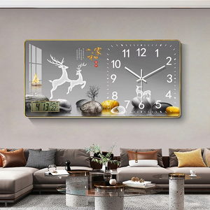 Bán thời trang hiện đại pha lê sứ sơn Đồng hồ treo tường với lịch vạn niên tường nghệ thuật trang trí nội thất - Product Image 3