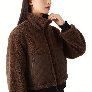 <span class=keywords><strong>Blazer</strong></span> Invernale a Maniche Lunghe con Patchwork e Colletto per <span class=keywords><strong>Donna</strong></span>, Giacca Calda con Zip in <span class=keywords><strong>Tweed</strong></span> - Product Image 4