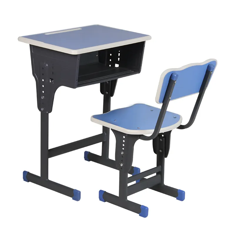 Classroom furniture adjustable height school desk chair set student chairs and desk for students
