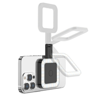 X.MAMEN Lumière de selfie magnétique Lumière de remplissage LED Compatible avec la lumière d'anneau de selfie LED incluse Anneau collant pour téléphones pour Magsafe