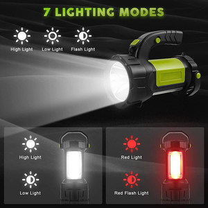 Linterna de Pesca GreenLight Impermeable IP66 6000K Luz Diurna CRI 100 50000 Horas de Duración Regulable Recargable por USB con Batería de Litio para Camping - Product Image 4