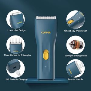 2025 cortapelos eléctrico para el cuerpo para hombres IPX7 afeitadoras impermeables cortadoras partes privadas sensibles maquinilla de afeitar sexo <span class=keywords><strong>lugar</strong></span> corte facial - Product Image 4