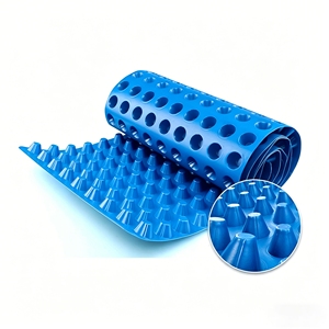 Système de drainage extérieur en plastique de haute qualité <span class=keywords><strong>pour</strong></span> jardin et <span class=keywords><strong>terrasse</strong></span> – Polyéthylène haute densité <span class=keywords><strong>pour</strong></span> protéger le gazon, installation facile - Product Image 3