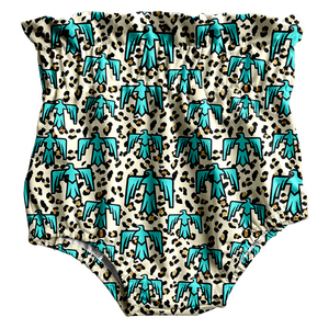 Pantaloncini a vita alta Boutique estivi all'ingrosso per bambini e bambine stile occidentale per bambini - Product Image 3