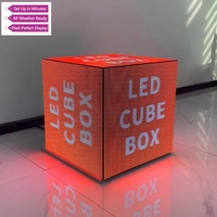 Écran d'intérieur à 4 côtés et de forme irrégulière Cube de enseigne de magasin Écran publicitaire LED Cube magique à LED