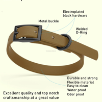 Collar para Perro de PVC y Poliéster, Clásico, Simple, Impermeable, con Hebilla de Liberación Rápida, Suave y Moderna, Talla Grande, Venta al Por Mayor Personalizada