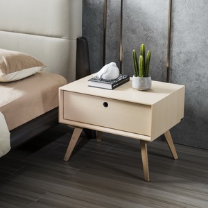Chinese Classic Design Bed Side Night <strong>Table</strong> Bedroom Solid White <strong>Beech</strong> Wood <strong>Bedside</strong> <strong>Table</strong> - Product Image 4