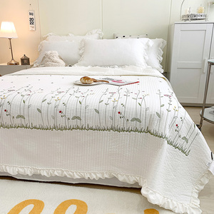 Thêu Tencel Comforter mùa hè Quilt bedding Set Quilt Set Đôi/Nữ Hoàng/Vua Kích thước mùa hè giường Quilt mua sắm trong Internet - Product Image 4