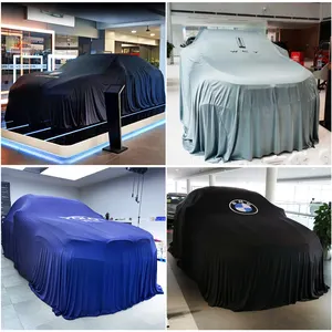 Super Soft Fiber Indoor Auto Show Special Cover Silk Free Printing Logo Car Cover