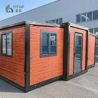 Casa Portátil Pequeña con Baño y Cocina Integrados, Tamaño Personalizado de 20 a 40 Pies, Casa Contenedor Expandible, Villa con Amplio Espacio