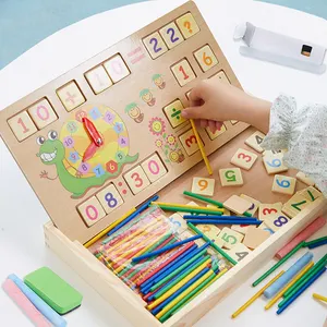 Multi Wood Mathematics Children Wooden Counting Stick Calculation Toys Early Case Educational Math Learning Toys For Kids