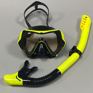 Máscara DE BUCEO Inean, juego de gafas de natación para esnórquel, tubo seco antivaho para exteriores, <span class=keywords><strong>purga</strong></span> de cristal, sin marco, Neopreno, Cara de agua suave - Product Image 3