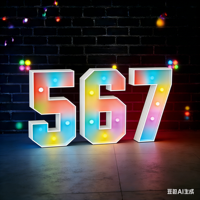 Lettres lumineuses de mariage personnalisées en gros, supports en métal 3D LED, étanches IP65, « Better Together », décoration de mariage