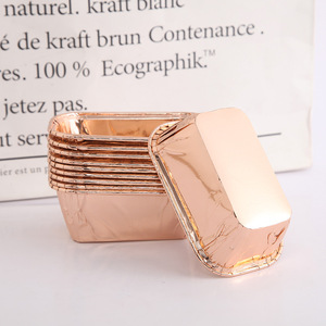 50 cái/gói dày vàng bạc bánh cốc giấy hình chữ nhật lớn <span class=keywords><strong>cup</strong></span> với cán rim cho <span class=keywords><strong>Baking</strong></span> nguồn cung cấp bánh công cụ - Product Image 4