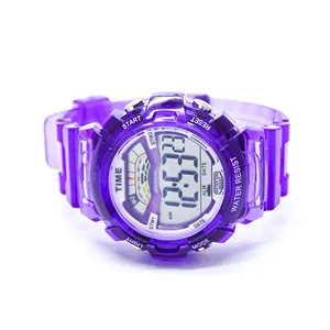 Plástico Relógio Digital de Rosto Cor Feitos Sob Encomenda Baratos Relógios Digitais Do Esporte Da Forma