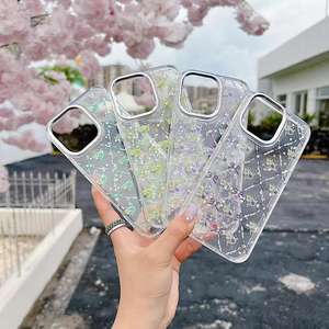 Luxe 3D Rhombique Paillettes Téléphone étui pour <span class=keywords><strong>iphone</strong></span> 15 <span class=keywords><strong>11</strong></span> 12 13 14 Pro Max Plus Souple TPU Antichoc <span class=keywords><strong>Coque</strong></span> Pare-chocs Couverture - Product Image 2